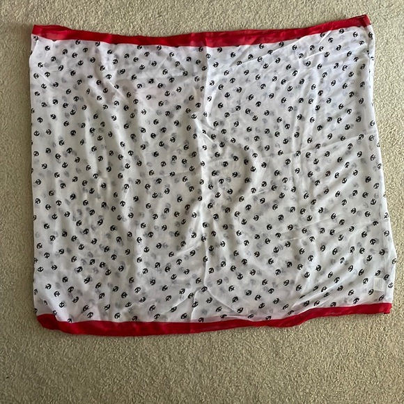 Nautical Anchor Print Infinity Scarf - Picture 3 of 4